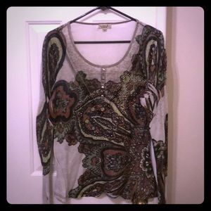 Beaded casual shirt